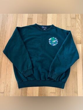 Vintage 90s Sweatshirt Peace Love And All Dat Good Stuff Made In Canada Large